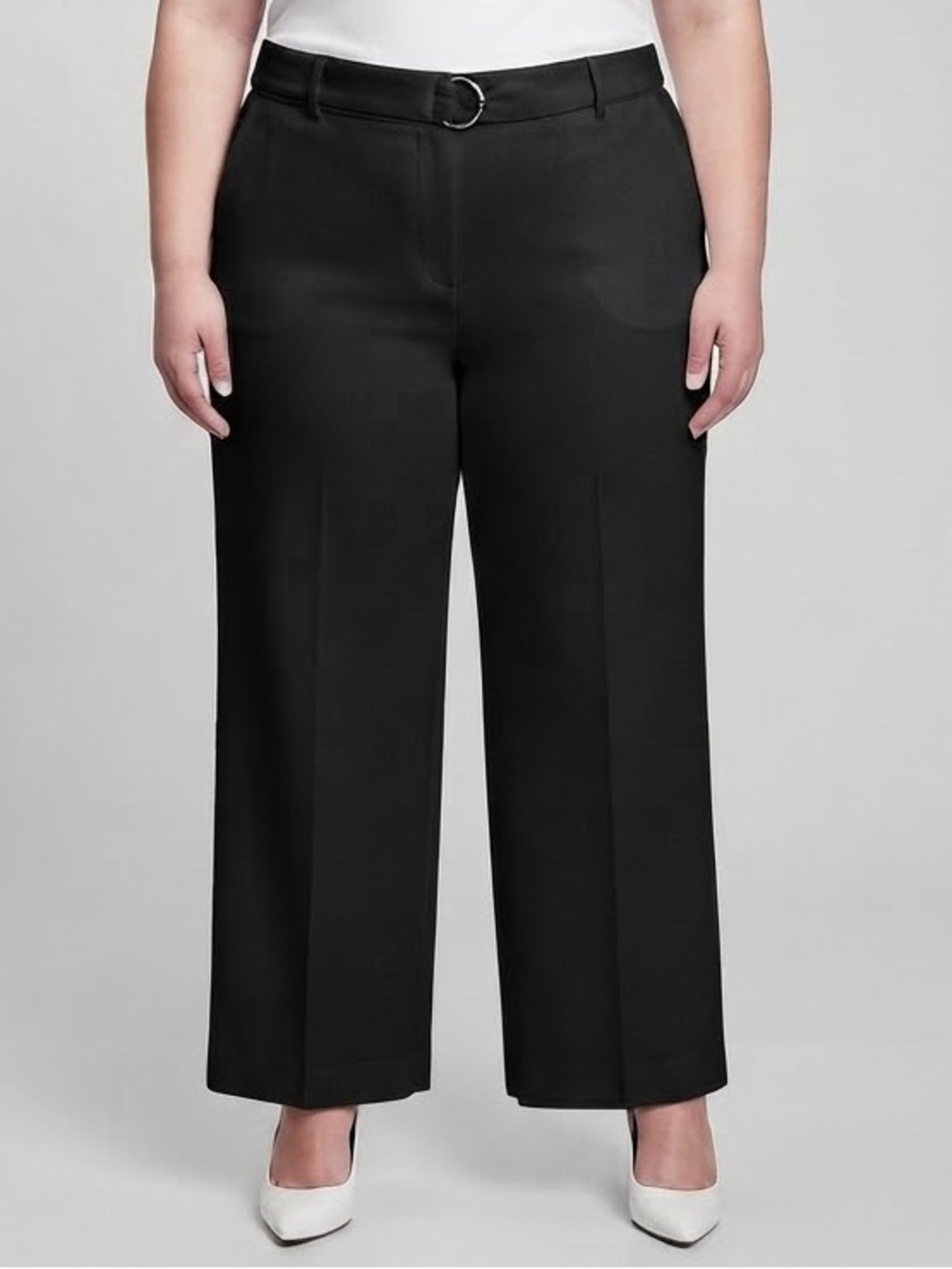 NWT LOVE & LEGEND Black Wide-Leg Pants with Waist Tie 4X
